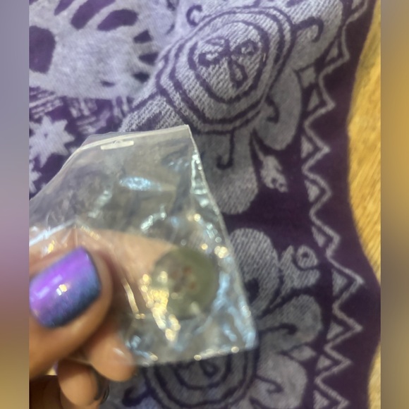 Free People Butterfly Jacquard Shirt / Jacket Purple Size Large - Picture 14 of 16